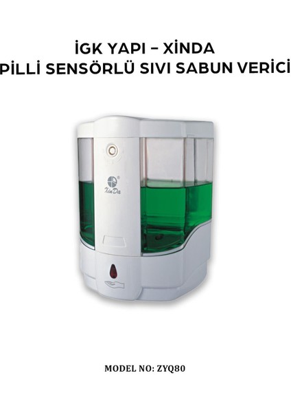Igk Yapı –Fotoselli Sıvı Sabun Dispanseri (ZYQ80) fiyatları