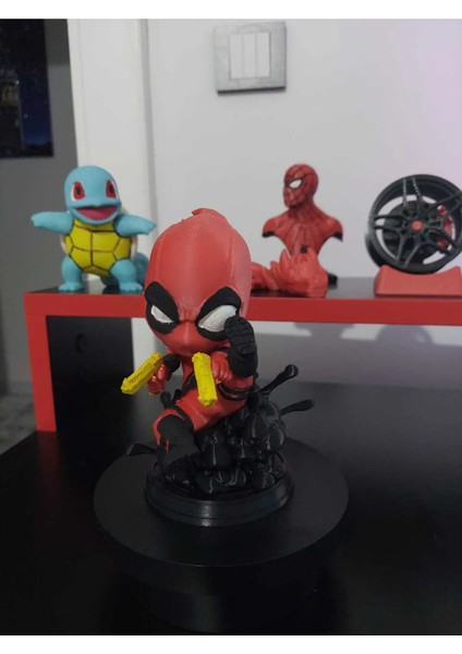 Marvel Deadpool Figür/büst Ateş Eden Figür (13CM)