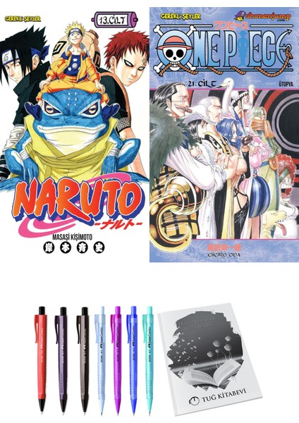 Naruto 13 ve One Piece 21 2'li Set - Kalem