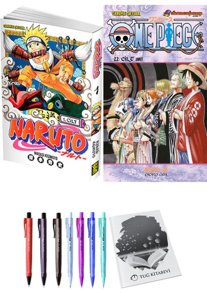 Naruto 1 ve One Piece 22 2'li Set - Kalem
