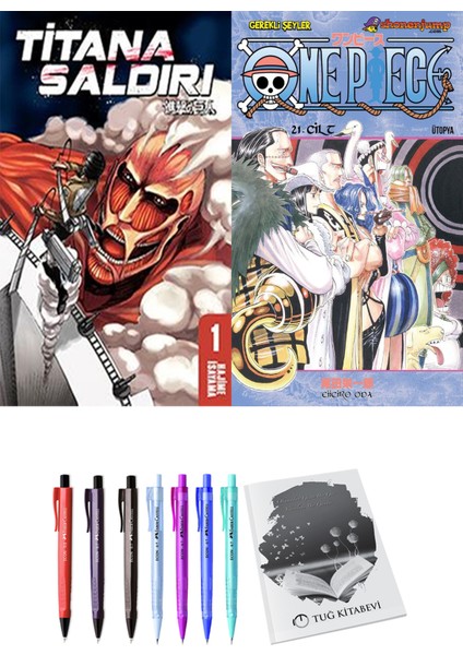 Titana Saldırı 1 ve One Piece 21 2'li Set - Kalem