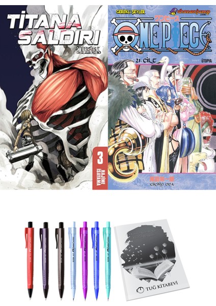 Titana Saldırı 3 ve One Piece 21 2'li Set - Kalem