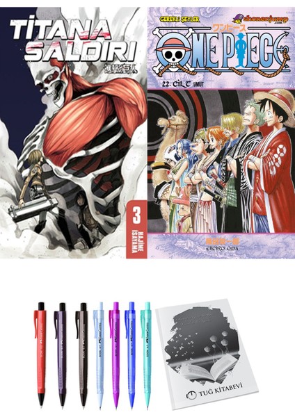 Titana Saldırı 3 ve One Piece 22 2'li Set - Kalem