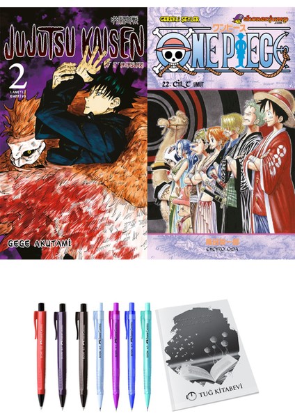 Jujutsu Kaisen 2 ve One Piece 22 2'li Set - Kalem