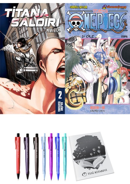 Titana Saldırı 2 ve One Piece 21 2'li Set - Kalem