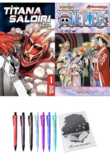 Titana Saldırı 1 ve One Piece 22 2'li Set - Kalem