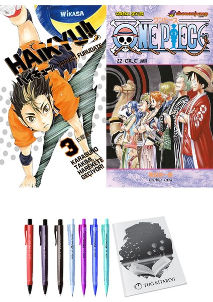 Haikyu!! 3 ve One Piece 22 2'li Set - Kalem