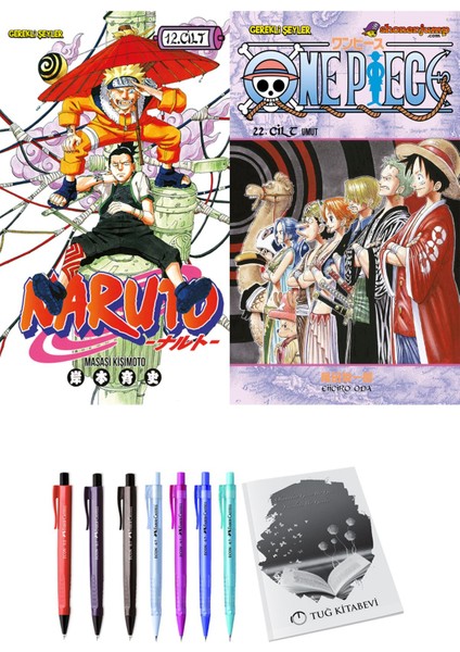 Naruto 12 ve One Piece 22 2'li Set - Kalem