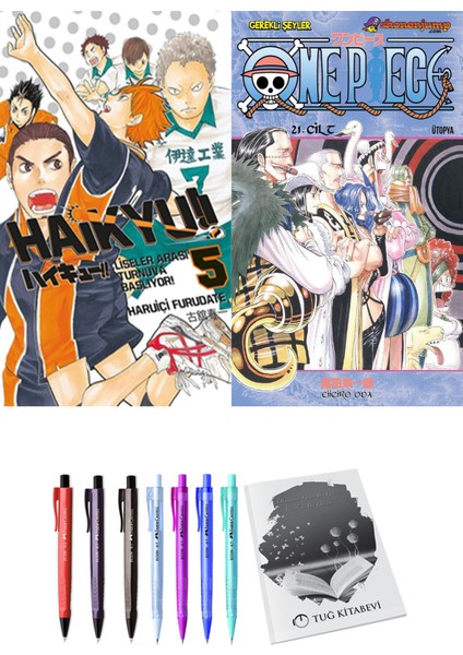 Haikyu!! 5 ve One Piece 21 2'li Set - Kalem