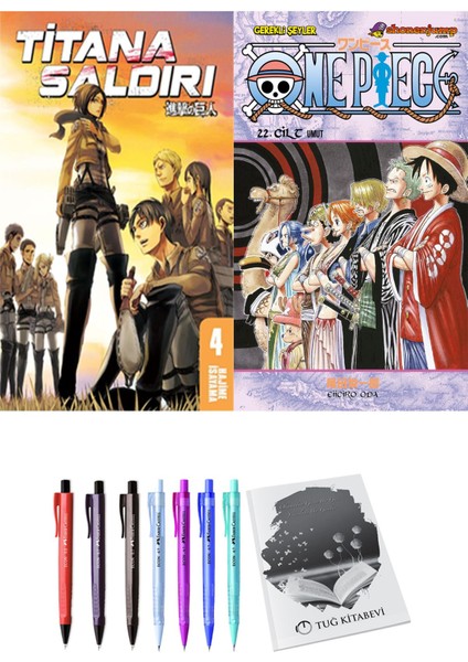 Titana Saldırı 4 ve One Piece 22 2'li Set - Kalem