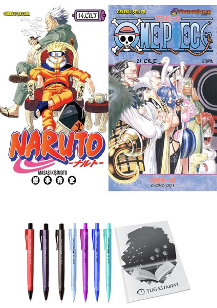 Naruto 14 ve One Piece 21 2'li Set - Kalem