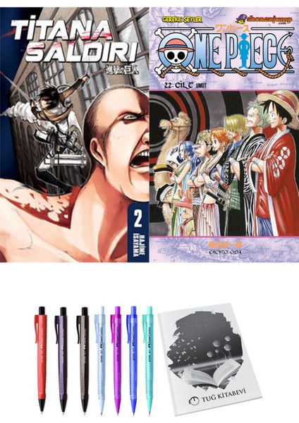 Titana Saldırı 2 ve One Piece 22 2'li Set - Kalem