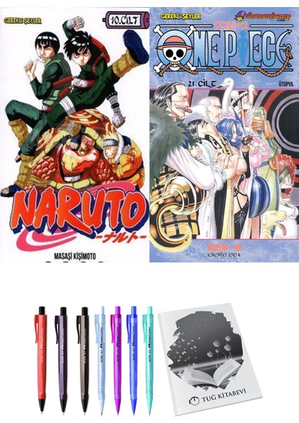 Naruto 10 ve One Piece 21 2'li Set - Kalem