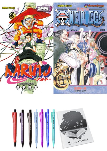 Naruto 12 ve One Piece 21 2'li Set - Kalem