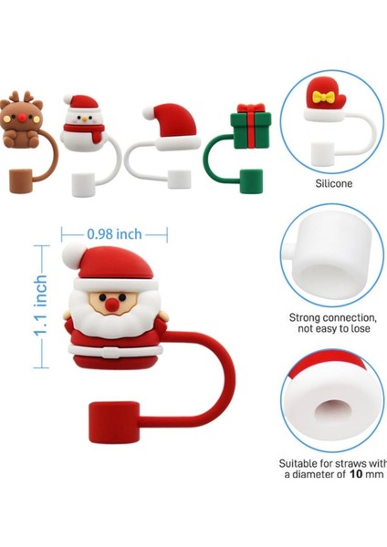 2 Adet Stanley Yılbaşı Pipet Kapağı Yılbaşı Süsü fiyatları