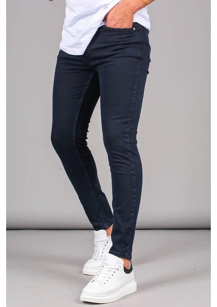 Denim Skınny Fit Lacivert Erkek PANTOLON-5244