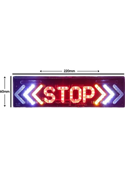 Elektrikli Işaret Cihazı Oklu Stop Büyük