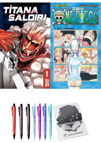 Titana Saldırı 1 ve One Piece 23 2'li Set - Kalem