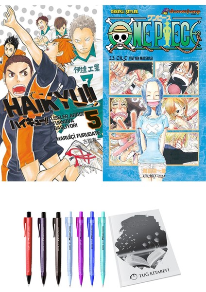Haikyu!! 5 ve One Piece 23 2'li Set - Kalem
