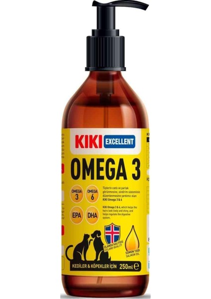 Kıkı Kedi Köpek Omega 3 250 ml