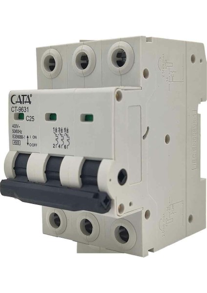 3X25 Amper K Otomat Trifaze Sigorta CT-9631