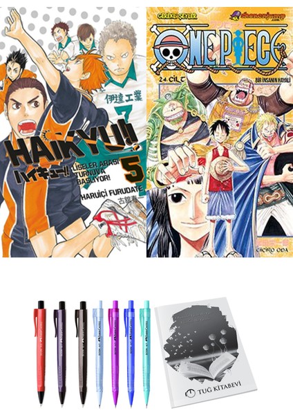 Haikyu!! 5 ve One Piece 24 2'li Set - Kalem