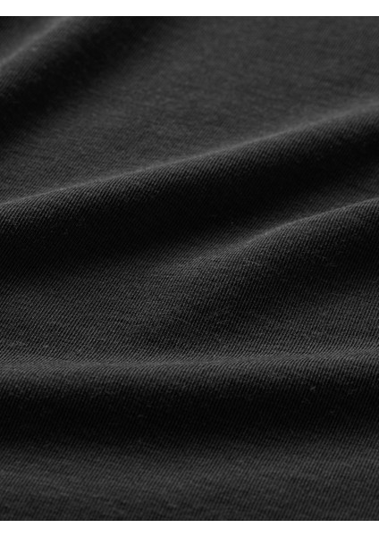 Kadın Siyah Breathe Balıkçı Yaka T-Shirt modelleri