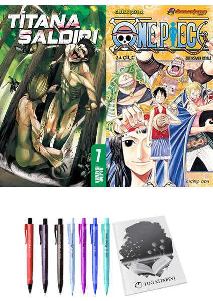 Titana Saldırı 7 ve One Piece 24 2'li Set - Kalem
