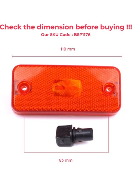 BSP1176 Fiat Ducato 250 Jumper Boxer Daily Relay 2006-2024 Için Amber Renk Yan Bant Kapı Çamurluk Sinyali modelleri