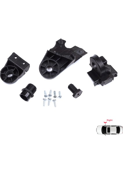 BHL580-2 Mercedes C Class W205 C205 S205 A205 2013-2023 A2058200414 Için Sağ Ön Far Ayak Tamir Seti