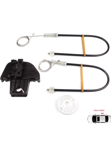 BWR5511 Vw Touran Mk1 1t1 1t2 1t3 2003-2015 1T0839462 Için Arka Sağ Kapı Cam Kriko Tamir Seti