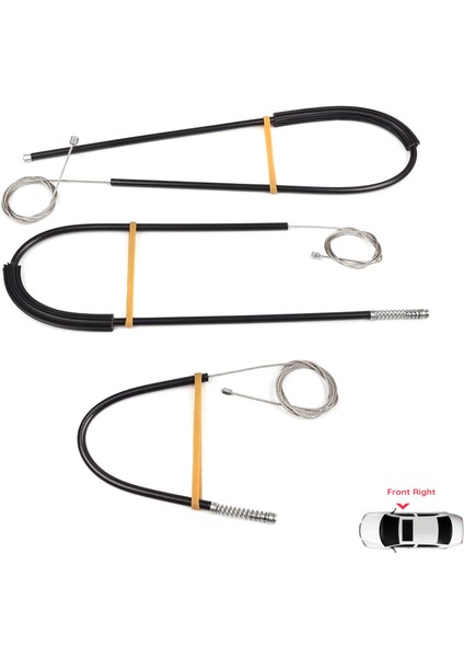 BWR5528 Land Rover Range Rover Sport Mk2 L494 2013-2022 LR077817 Için Ön Sağ Kapı Cam Kriko Tamir Seti