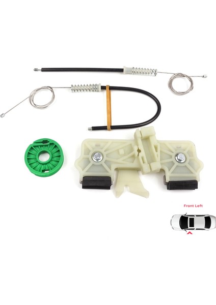 BWR5512 Ford Fiesta Mk5 Jh Jd BE256 2001-2008 4/5 Kapı 2S61A23201 Için Ön Sol Kapı Cam Kriko Tamir Seti