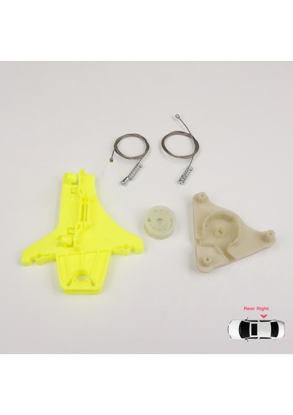 BWR5521 Vw Passat B6 3c2 3c5 B7 362 365 2010-2015 4/5 Kapı 3C4839756 Için Arka Sağ Kapı Cam Tamir Seti