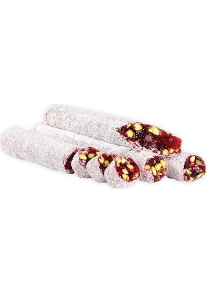 Antep Fıstıklı Narlı Rulo Lokum 500 gr