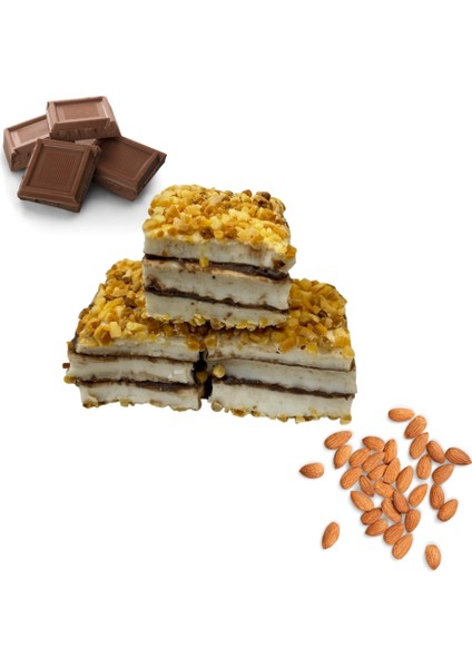 Bademli Çikolatalı Baklava Lokum 250 gr