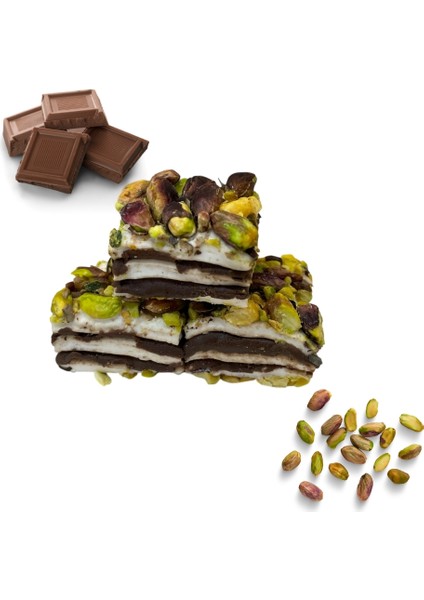 Antep Fıstıklı Çikolatalı Baklava Lokum 250 gr