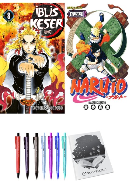 İblis Keser 8 ve Naruto 17 2'li Set - Kalem