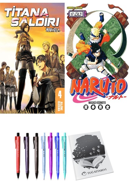 Titana Saldırı 4 ve Naruto 17 2'li Set - Kalem