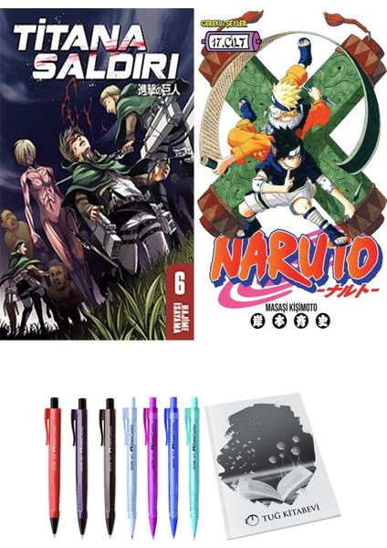 Titana Saldırı 6 ve Naruto 17 2'li Set - Kalem