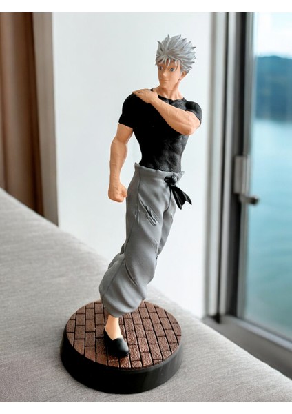 Sla Baskı El Boyama Satoru Gojo Figürü 23 cm - Yüksek Kaliteli Koleksiyon Parçası