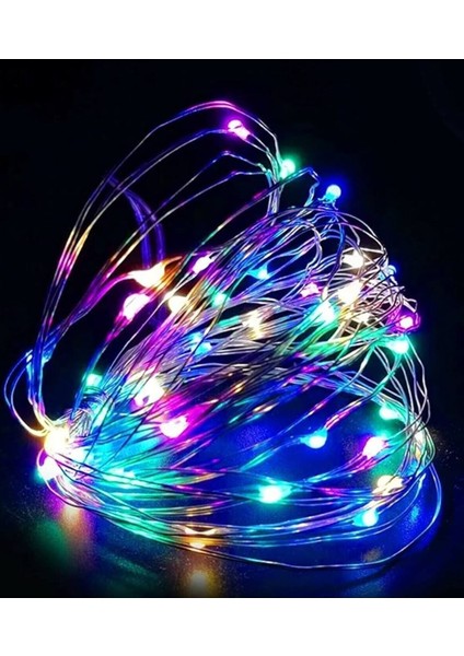 Yılbaşı Paketi 90 cm Yılbaşı Ağacı, 13 Adet Yılbaşı Süsü, 3 Metre Renkli Peri LED Seti