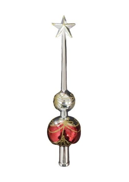 Gümüş Yılbaşı Ağacı Tepeliği 30CM