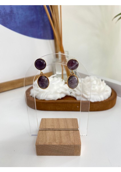 Ametist Vintage Çelik Küpe fiyatları