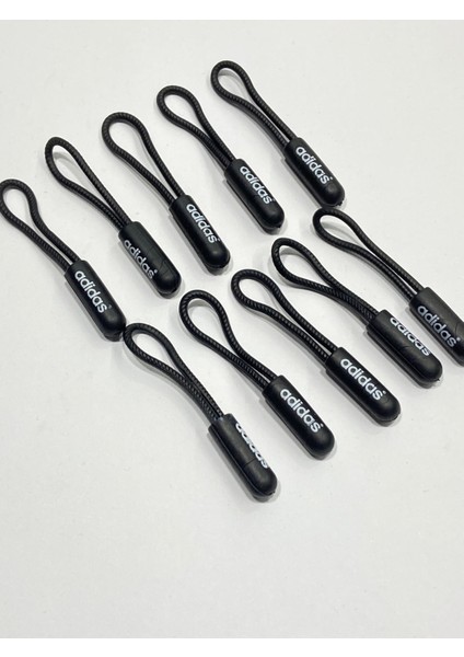 Fermuar Elcik Ipi Yazılı 10 Adet Siyah