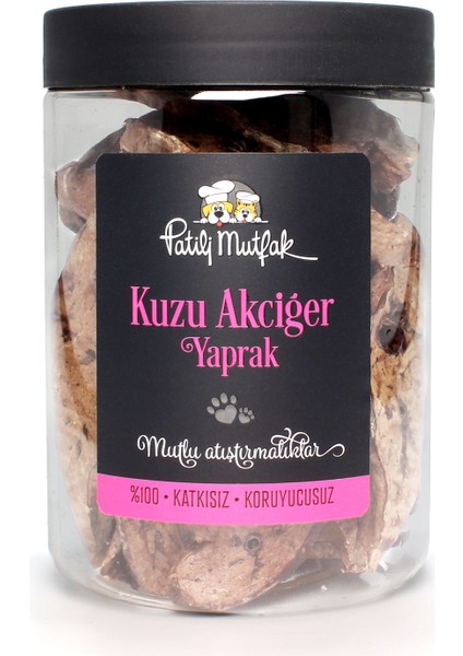 Kurutulmuş Kuzu Yaprak Akciğer Köpek Kedi Ödül Maması (100 G)