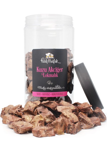 Kurutulmuş Kuzu Akciğer Lokmalık Köpek Kedi Ödül Maması (150 G) fiyatları