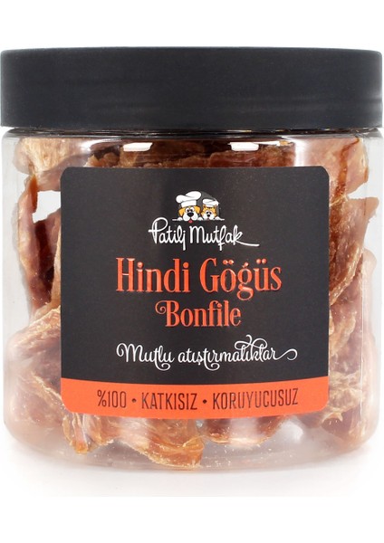 Kurutulmuş Hindi Göğüs Bonfile Köpek Kedi Ödül Maması (100 G)