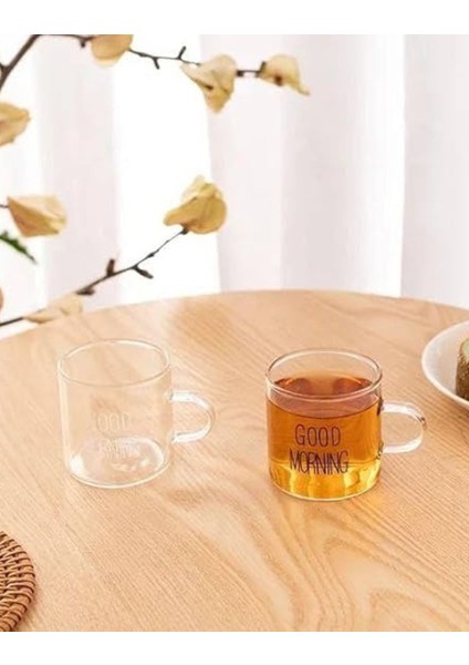 Isıya Dayanıklı Borasilikat Good Morning Kahve Fincanı 100 ml x 6 Adet fırsatları