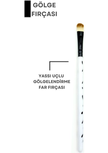 Göz Farı Fırçası - Yuvarlak Uçlu Far Fırçası - Gölgelendirme Fırçası